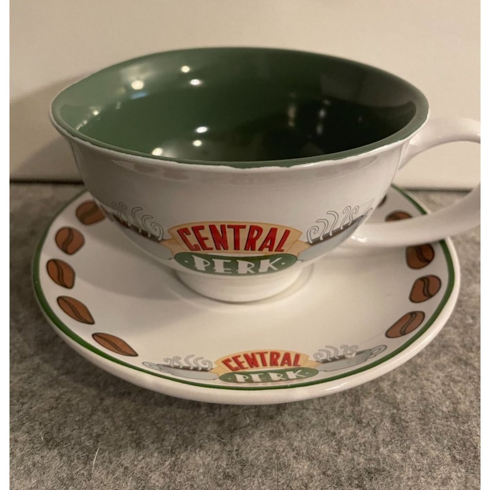 Central Perk Friends Coffee Cup and Saucer Made for Silver Buffalo   #1772